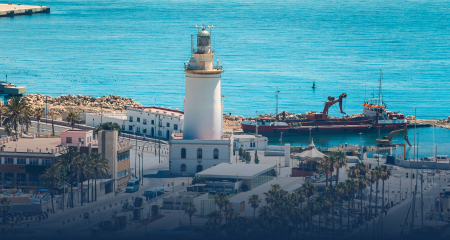 Aerial picture of light house